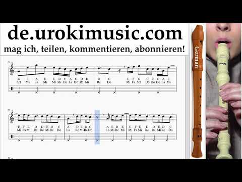 Blockflötenunterricht G. DJ Khaled, Justin Bieber - No Brainer Noten Lernen um-ih995
