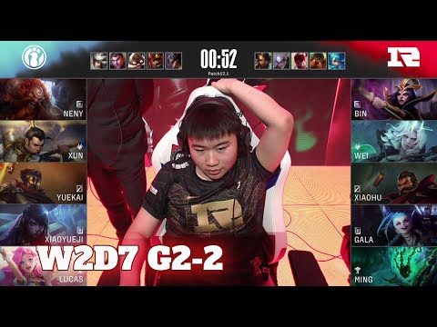 IG vs RNG - Game 2 | Week 2 Day 7 LPL Spring 2022 | Invictus Gaming vs Royal Never Give Up G2