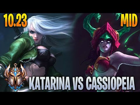 Katarina vs Cassiopeia - Mid - 10.23 Challenger