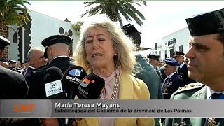 Espectacular despliegue de la Guardia Civil en Teguise por su 182 cumplea&ntilde;os