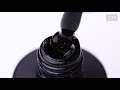 OXXI Gel nail polish No. 239 (black with red and green micro-shimmer), 10 ml