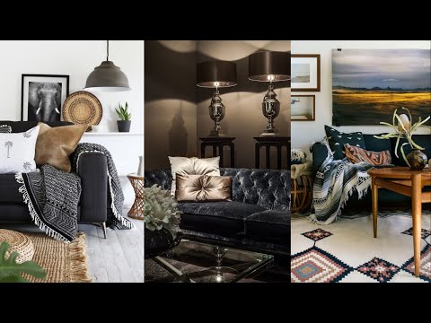image-What Colours go with black couches?