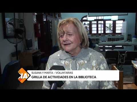 Grilla de actividades en la Biblioteca, Susana y Marta