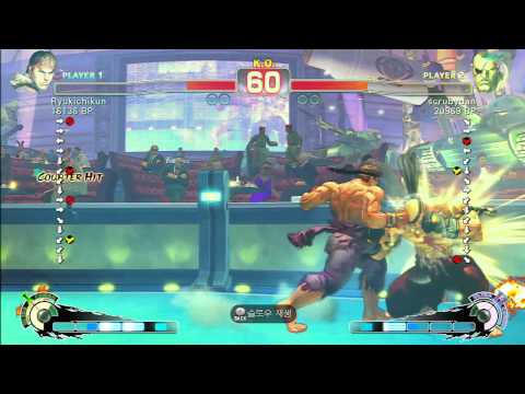SSF4 Rank Match  Ryukichikun (RY)  vs  scrubydan (SA)