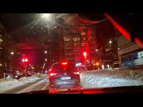 Snökaos i Göteborg (del 2 - en kvällstur)