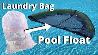 DIY Pool Noodle Mesh Sling Seat Float from Laundry Bag | Tutorial Tuesday Ep. 128