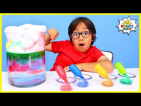Rain Cloud In A Jar easy DIY Science Experiments for kids to do at home!