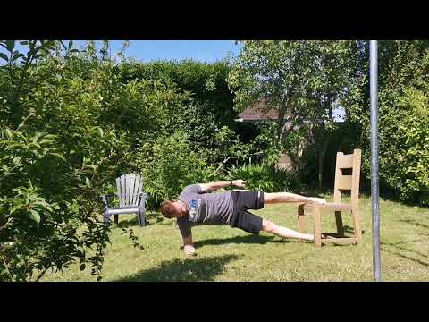 Side Plank Foot on Bench