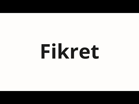 How to pronounce Fikret