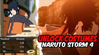 Naruto Storm 4 - How to All Unlock Costumes