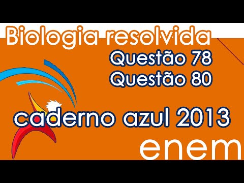 Resolução do ENEM 2013- Biologia – Questão 78 & Questão 80 (CADERNO AZUL)