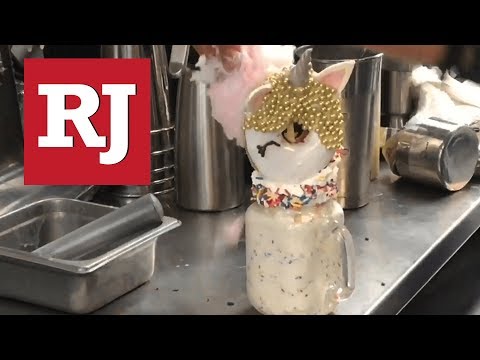 Unicorn-doughnut-topped shake at Saint Honore’ in Las Vegas