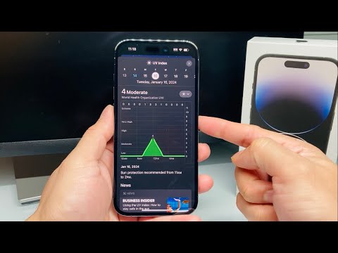 Part of a video titled How to Check UV Index Using Your iPhone - YouTube