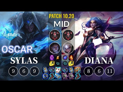 hyF Oscar Sylas vs Diana Mid - KR Patch 10.20