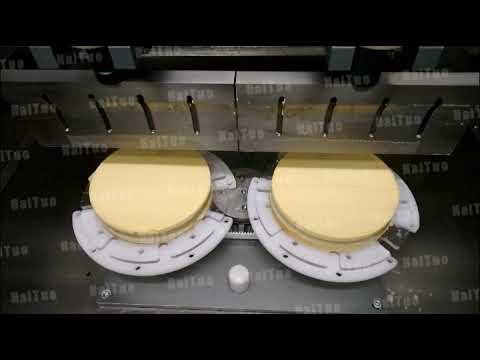 Ultrasonic mousse cake cutting machine round cheesecake cutter