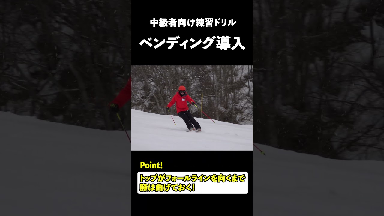 【脱コブ初級】コブで吸収動作をマスターしょう！ #コブ #ski #コブの滑り方 #コブの極意 #コブレッスン
