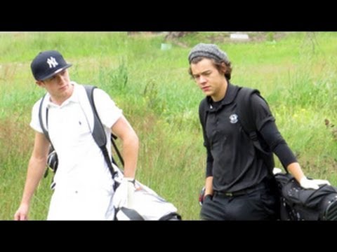 One DIrection Harry Styles and Niall Horan - HOT On The GOLF COURSE - EXCLUSIVE FOOTAGE