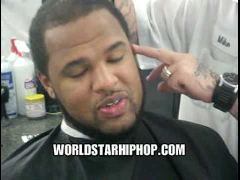 Slim Thug In The Barbershop Cutting Off All His Braids!