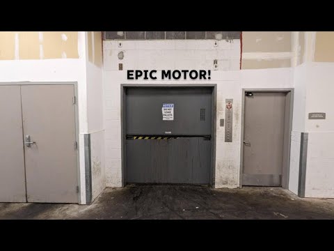 EPIC MOTOR! MEI hydraulic freight elevator at Springfield Town Center (near Macy's) - Springfield VA