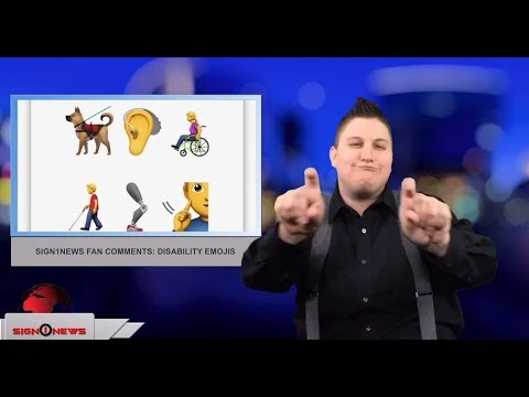 Sign1News fan comment: disability emojis (ASL - 3.26.18)