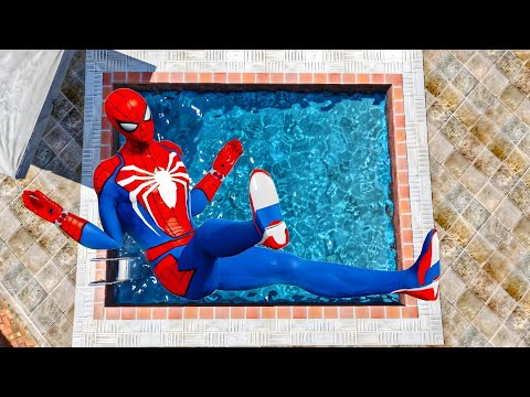 GTA 5 Spiderman Epic Jumps Compilation(GTA V Fails Funny Moments) #70