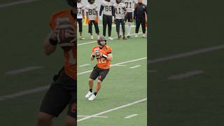 Nathan Rourke to Keon Hatcher Sr. ???? #bclions #cfl #trainingcamp