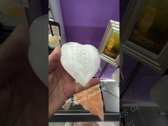 Vídeo relacionado con NKlaus Daga de selenita con forma de corazón para meditación y decoración, 24 cm, 1 unidad
