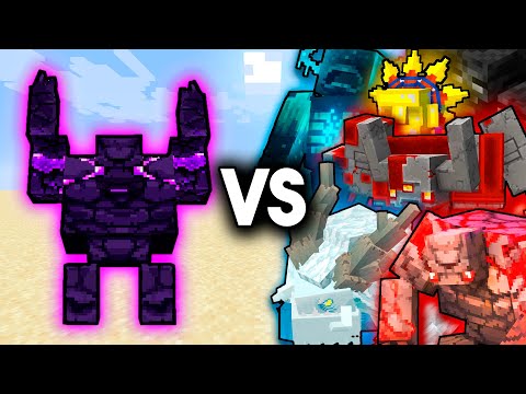 Ender Golem VS ALL Minecraft Bosses | Minecraft Mob Arena