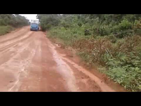 Estrada da mineração Buritirama buraco fundo