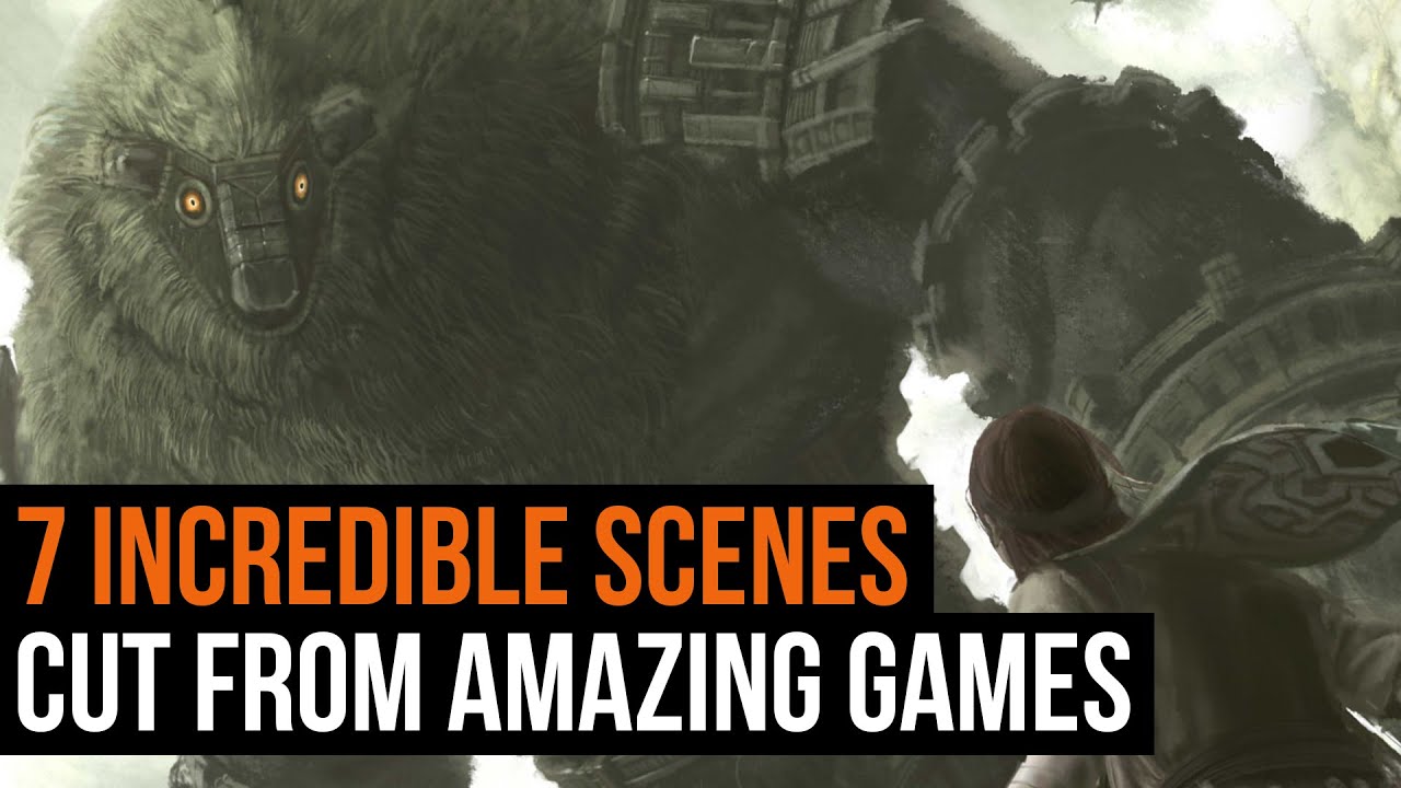 7 incredible scenes cut from amazing games - YouTube