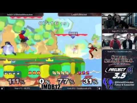 IMDB12 - Sago (Marth) + Bil (Fox, Jigglypuff) vs Kradi (Sheik) + GoodKenneth (Falco) - Melee Doubles