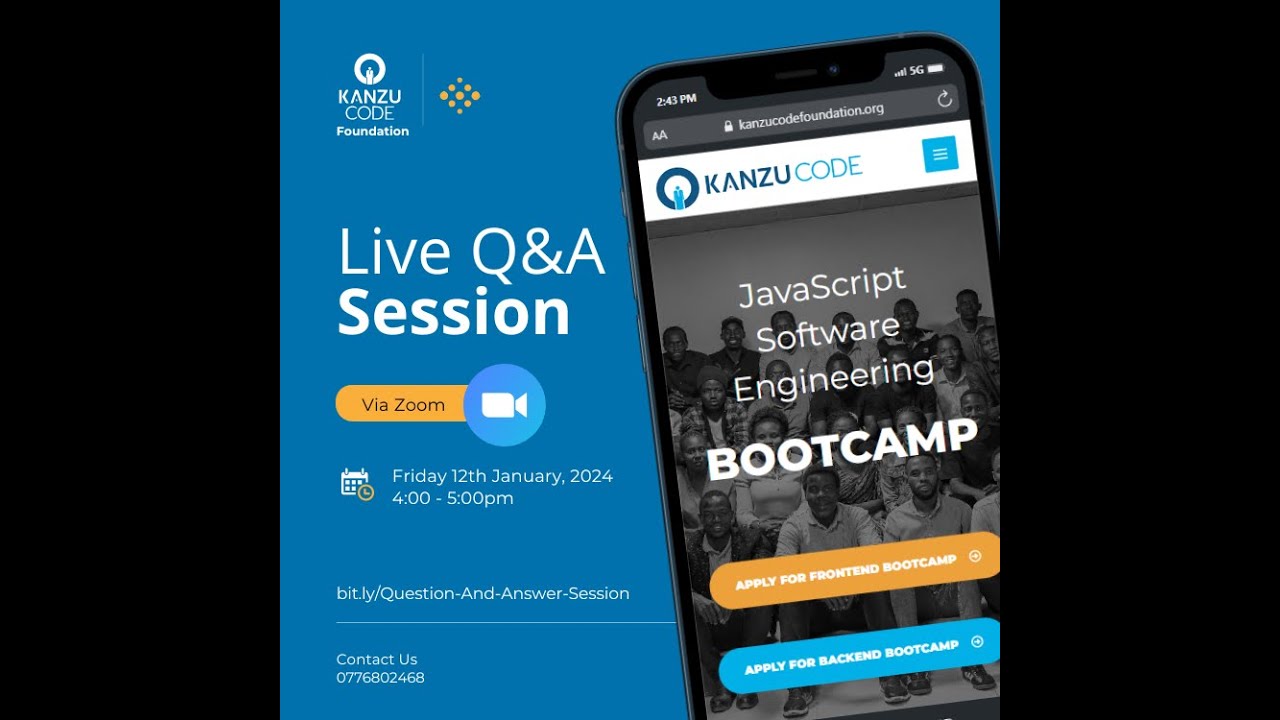 Live Q&A Session1 | JavaScript Software Engineering Bootcamp
