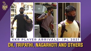 KKR Player Arrivals IPL 2021 | DK, Tripathi, Nagarkoti and others