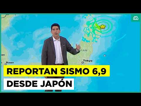 Fuerte sismo de 6,9 grados se registra en Japón