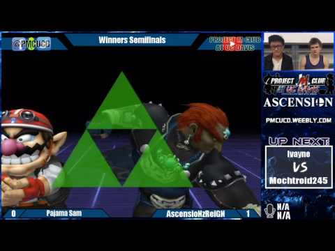 "Ascension 9/24/16" - Pajama Sam/Matasd (Wario) v. AscenioNzReiGN [ThundeRz] (Ganon) - Winners Semis