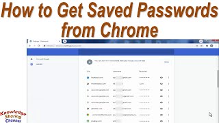 How to Get Saved Passwords from Chrome