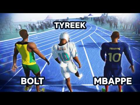 Usain Bolt VS Kylian Mbappé VS Tyreek Hill