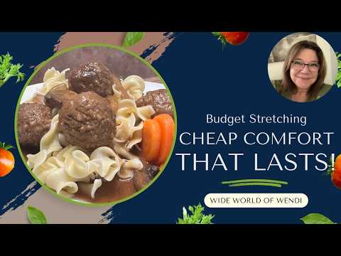 Big Batch Beef Meatballs & Gravy | Budget Dinner with Leftovers