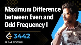 Download the video "3442 Maximum Difference Between Odd and Even Frequency I LeetCode"