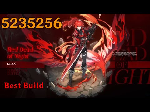 Diluc 5.2 Million Damage Showcase | Best Diluc Build Genshin Impact