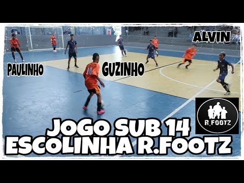 JOGO ESCOLINHA R.FOOTZ SUB 14 - ALVIN E GUZINHO E COMPANHIA