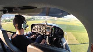 preview picture of video 'Approach and Landing Runway 07 at Grenchen (LSZG), GoPro'