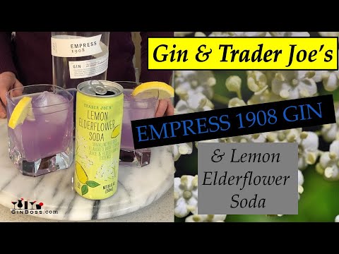 Empress 1908 Recipe! Easy Color Changing Gin Cocktail with Trader Joe's Soda