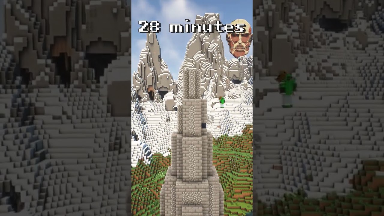 海外の動画でよく見るやつの限界を超えてみた#shorts #minecraft #minecraftshorts