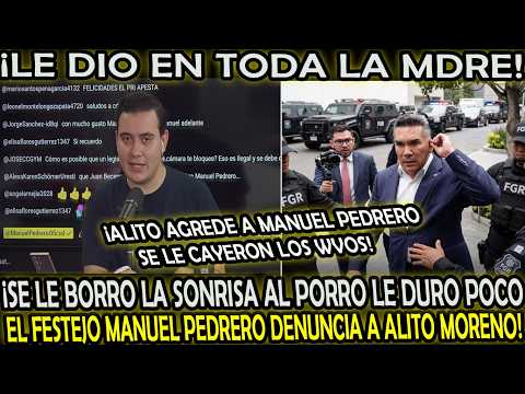 ¡COMO 1D1OTA ALITO AGREDE Y AM3N4Z4 A MANUEL PEDRERO LO VA DENUNCIAR SE LE CAYERON LOS WV0S!