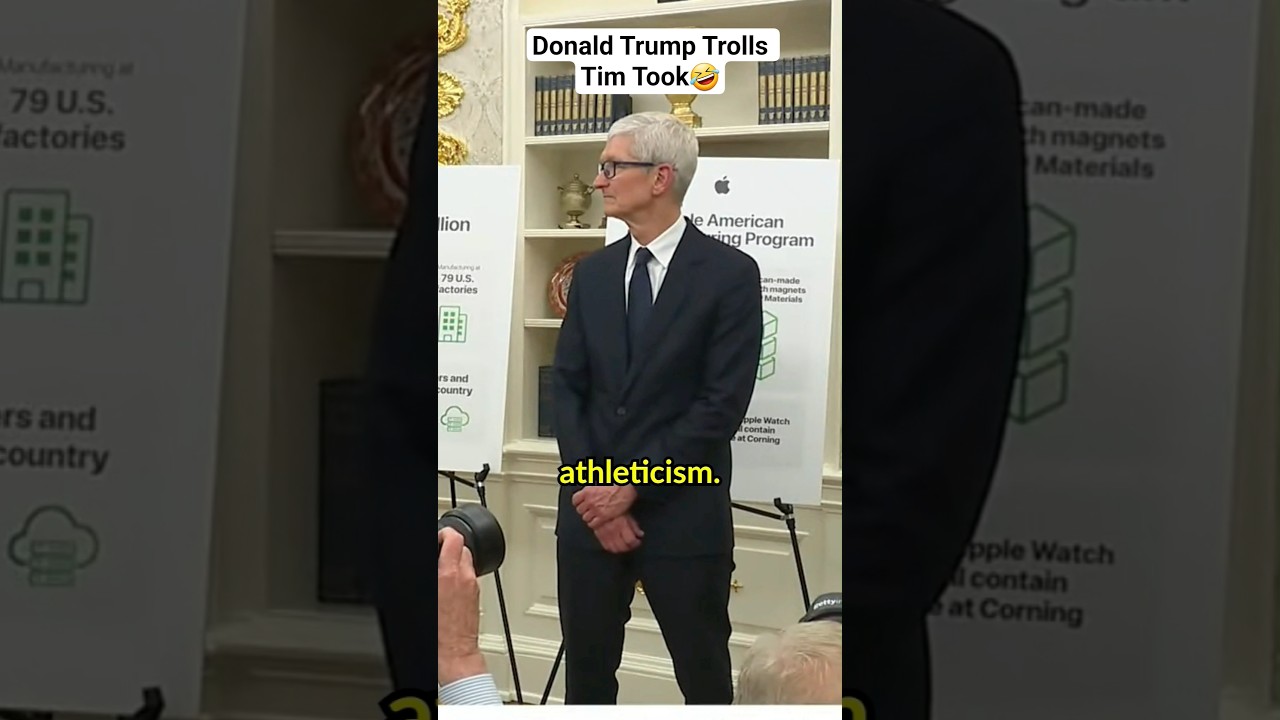 Donald Trump TROLLS Apple CEO Tim Cook | Trump Had Funny Interaction With Tim Cook