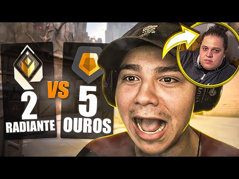 2 RADIANTES vs 5 OUROS | eles estavam de HACK? 😱 ft. nuuhfps