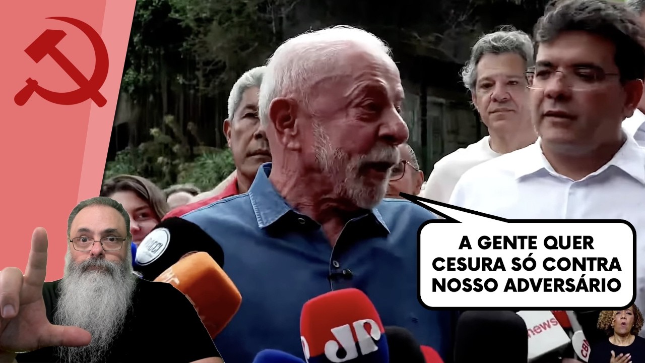 LULA e JANONES reclamam de CENSURA, segundo REGRAS que ELES MESMOS DEFENDIAM