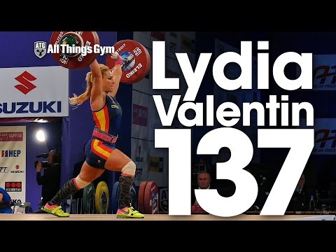 Lydia Valentin (75kg, Spain) 137kg Clean & Jerk 2017 European Weightlifting Championships