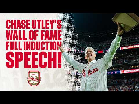 Chase Utley's FULL Toyota Phillies Wall of Fame Induction Speech!